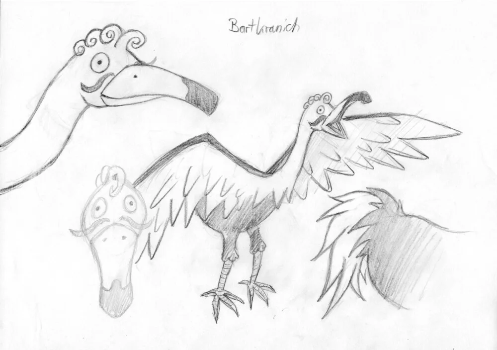 Concept Art Bearded Crane
